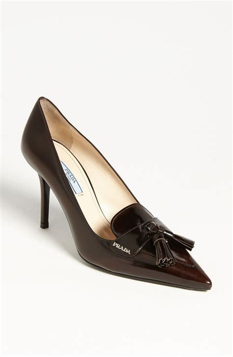 prada pointed toe tassel pump for women uk|Prada pumps for women.